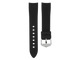 Black Curved-Lug Silicone Strap