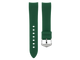 Green Curved-Lug Silicone Strap