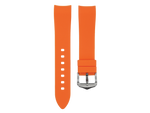 Orange Curved-Lug Silicone Strap