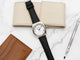 Black Saffiano Padded Leather Strap